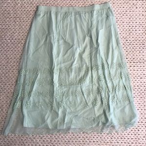 Twiggy London Floral Eyelet Maxi Skirt